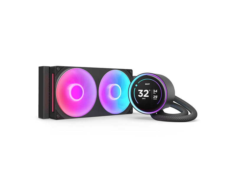 NZXT Kraken Elite RGB V2 240 (2024) - Schwarz mit RGB-Licht - CPU-Wasserkühlung - Max 30 dBA