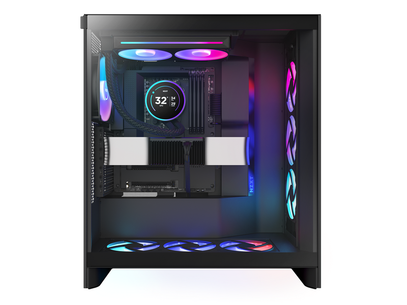 NZXT Kraken Elite RGB V2 240 (2024) - Schwarz mit RGB-Licht - CPU-Wasserkühlung - Max 30 dBA