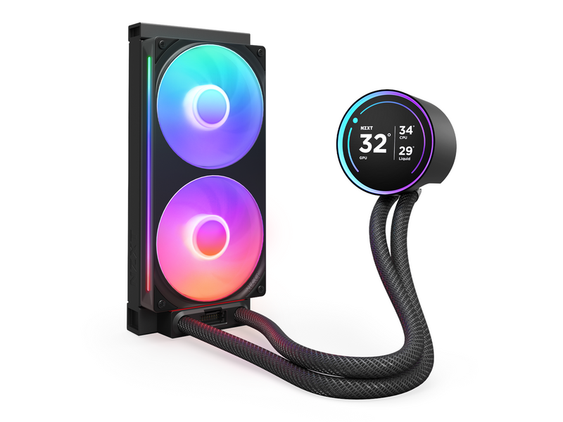 NZXT Kraken Elite RGB V2 240 (2024) - Schwarz mit RGB-Licht - CPU-Wasserkühlung - Max 30 dBA