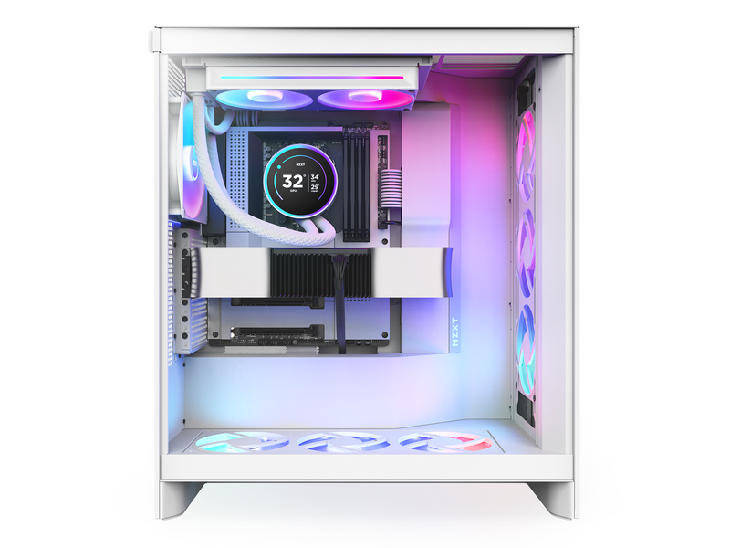 NZXT Kraken Elite RGB V2 240 (2024) - Weiß mit RGB-Beleuchtung - CPU-Wasserkühlung - Max 30 dBA