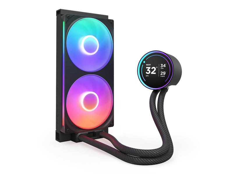 NZXT Kraken Elite RGB V2 280 (2024) - Schwarz mit RGB-Licht - CPU-Wasserkühlung - Max 30 dBA *DEMO*