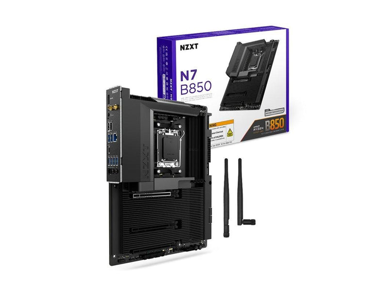 NZXT N7 B850 Mainboard - AMD B850 - AMD AM5 - DDR5 RAM - ATX