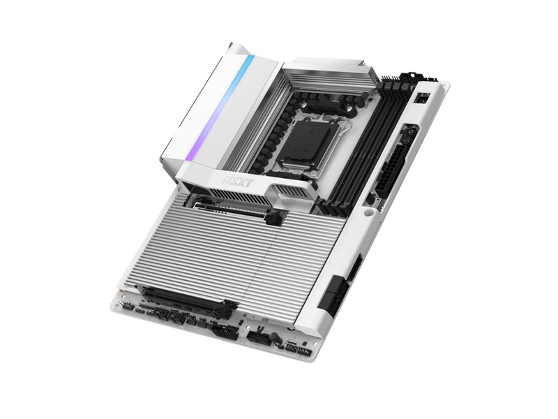 NZXT N9 X870E White Mainboard - AMD X870E - AMD AM5 - DDR5 RAM - ATX