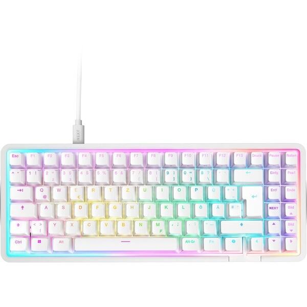 NZXT Function Elite MiniTKL Gaming-Tastatur - Weiß