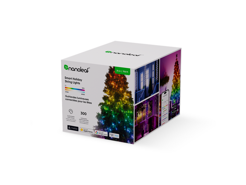 Nanoleaf Essentials Matter String Holiday Lights 25M