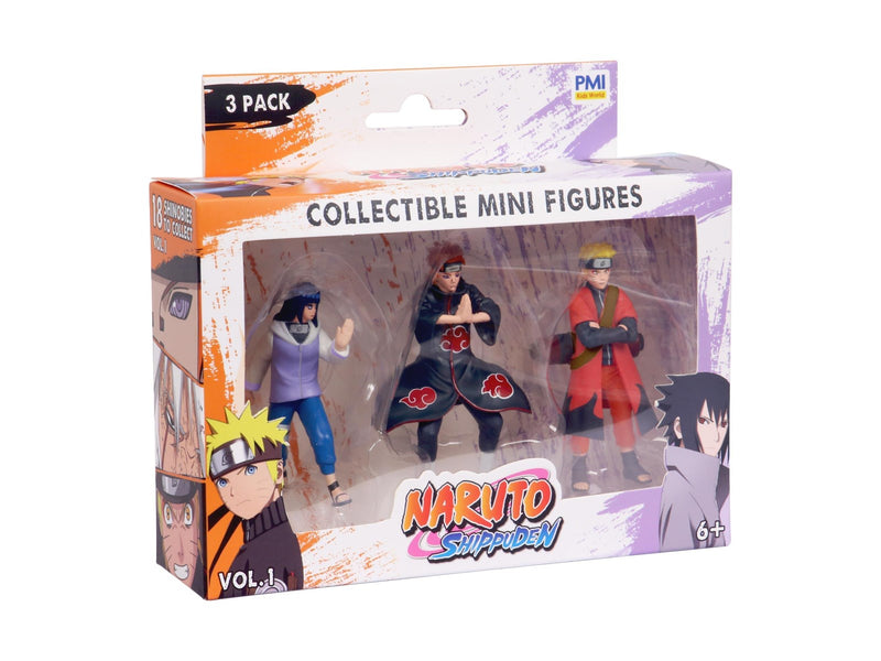Naruto Shippuden 7 cm Figure 3 pack window box - assorted