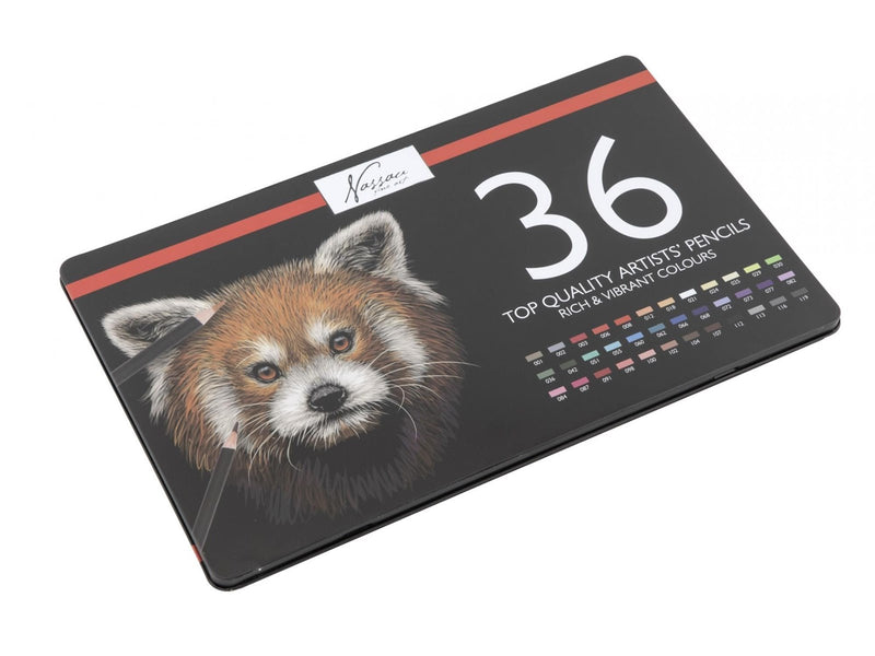 Nassau 36 colored pencils in metal box