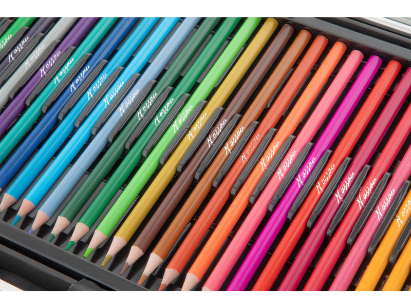 Nassau Art set 145 pcs in metal box - black
