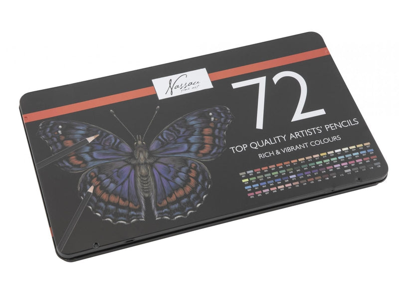 Nassau Colored pencils 72 pcs. in metal box