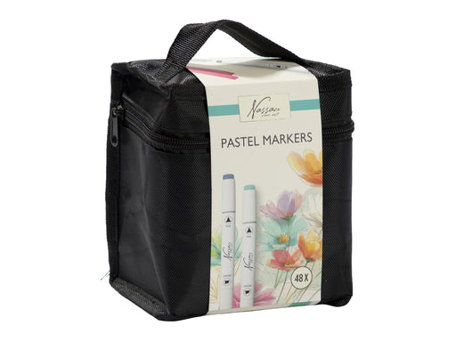 Nassau Pastel Round Dual Markers - 48 pcs