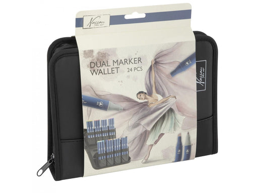 Nassau TWIN MARKERS 24 pcs in pencil case