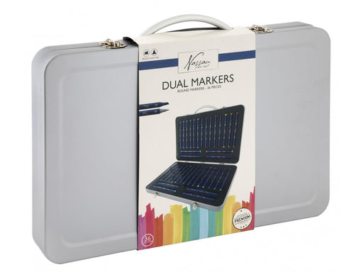 Nassau TWIN MARKERS 36 pcs in metal box
