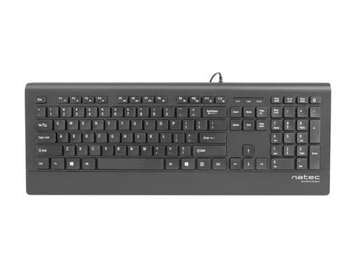 Natec Barracuda - keyboard - US - black - Tastatur - Englisch (US) - Schwarz