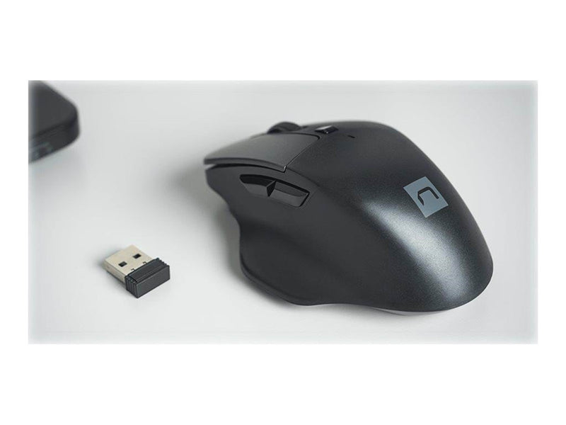 Natec Blackbird 2 - mouse - 2.4 GHz - black - Maus (Schwarz)