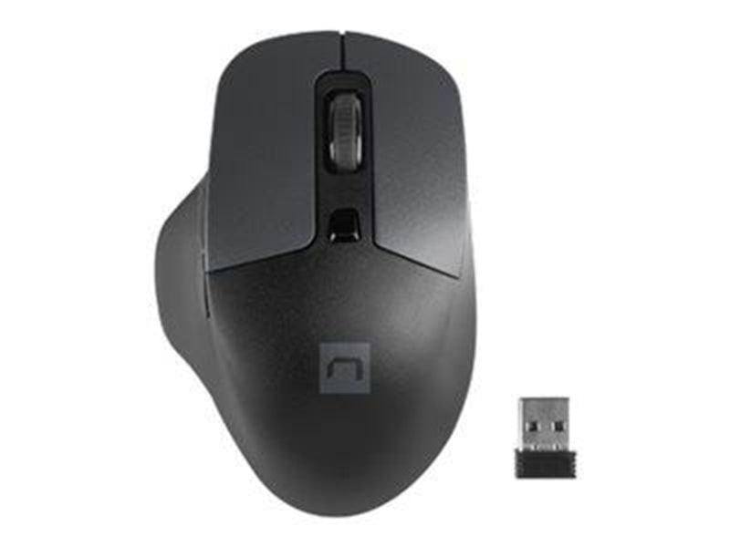 Natec Blackbird 2 - mouse - 2.4 GHz - black - Maus (Schwarz)
