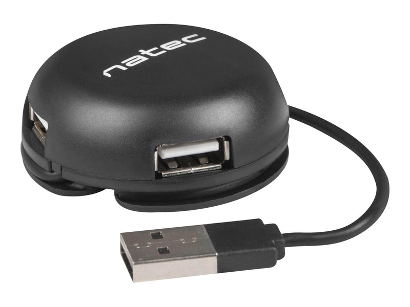 Natec Bumblebee - hub - 4 ports USB-Hubs - 4 - Schwarz