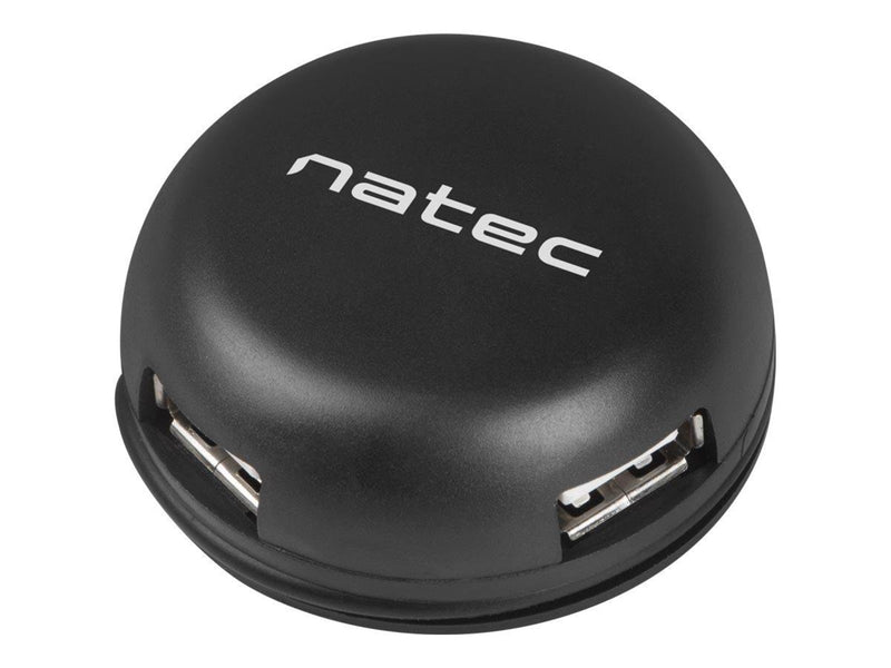 Natec Bumblebee - hub - 4 ports USB-Hubs - 4 - Schwarz