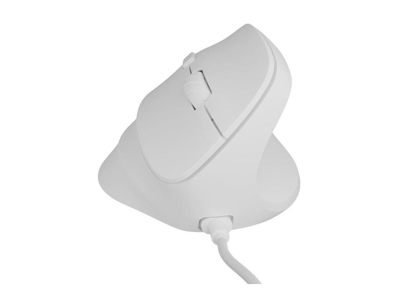 Natec CRAKE 2 PRO - vertical mouse - USB - white - Vertical mouse (Weiß)