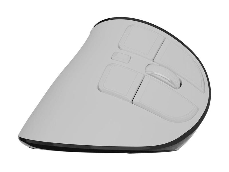 Natec EUPHONIE PRO - vertical mouse - 2.4 GHz Bluetooth 5.0 USB - white - Vertical mouse (Weiß)