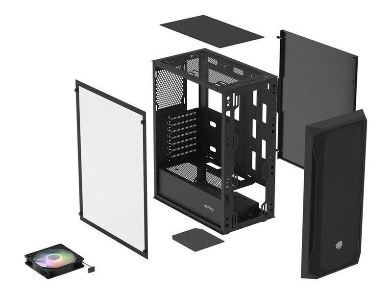 Natec Fury Shobo SH4 RGB - Gehäuse - Tower - Schwarz