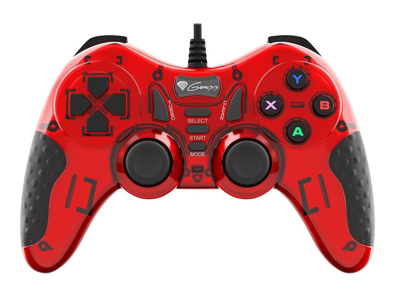 Natec Genesis Mangan 200 - Red - Wired Controller - PC