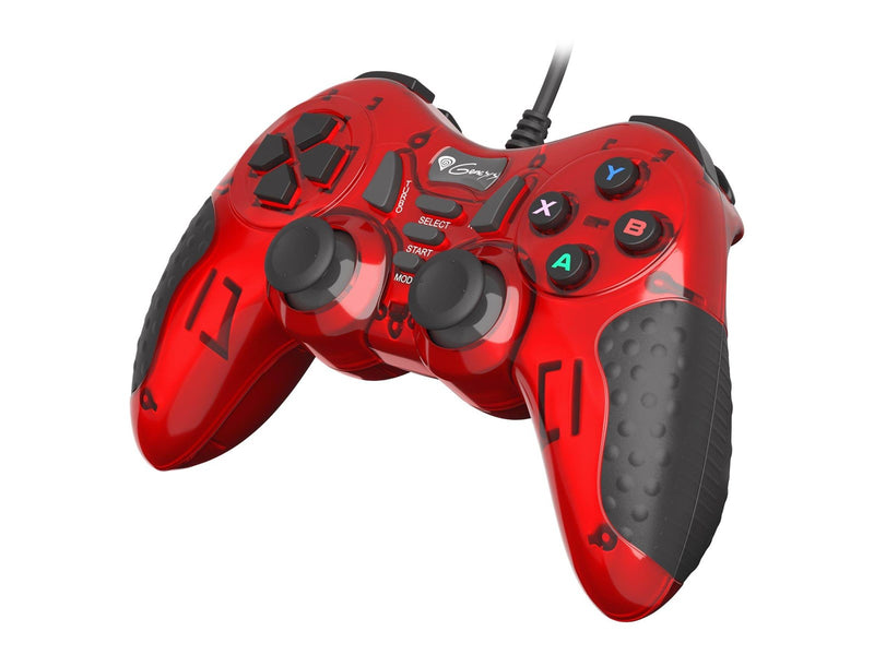 Natec Genesis Mangan 200 - Red - Wired Controller - PC