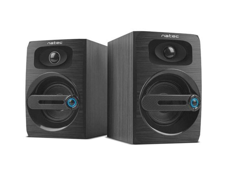 Natec Glosniki 2.0 Cougar 6W RMS Czarne - 2.0 PC-Lautsprecher
