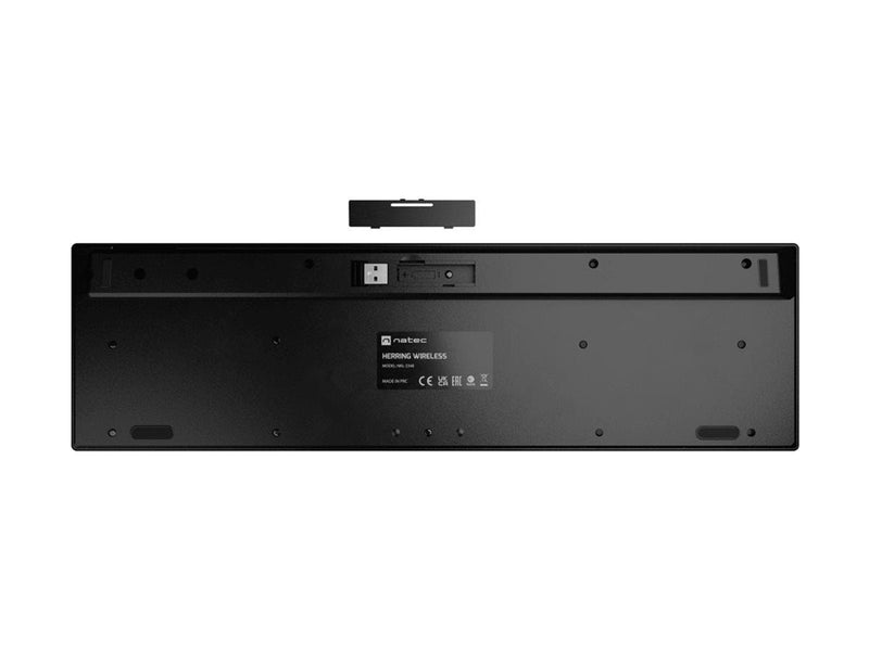 Natec HERRING - keyboard - low-profile multimedia full size - QWERTY - US - black Input Device - Tastatur - Englisch (US) - Schwarz