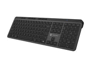 Natec MEDUSA - keyboard full size - QWERTY - US - black grey Input Device - Tastatur - Englisch (US) - Grau