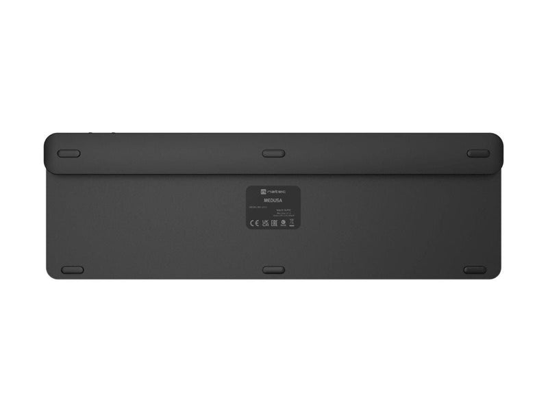 Natec MEDUSA - keyboard full size - QWERTY - US - black grey Input Device - Tastatur - Englisch (US) - Grau