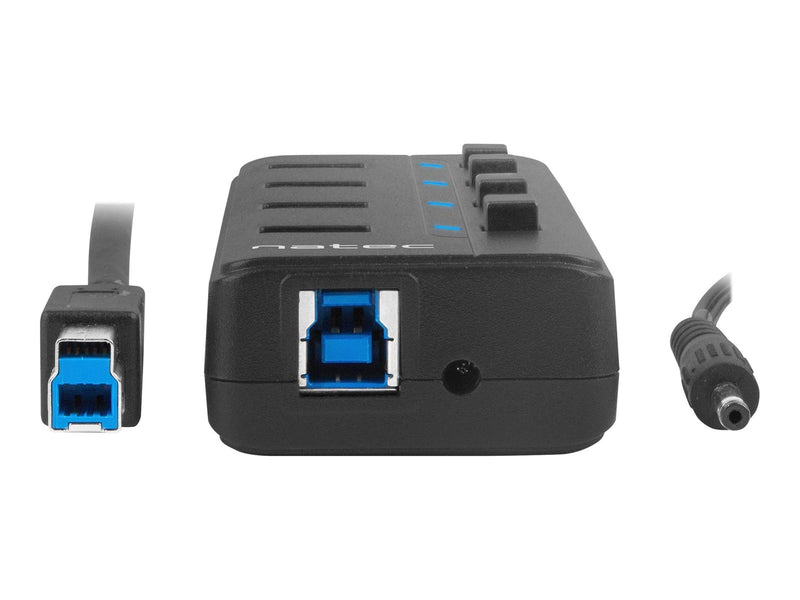 Natec NHU-1557 Hub USB 3.0 Mantis2 4-ports USB-Hubs - USB 3.2 - 4 - Schwarz