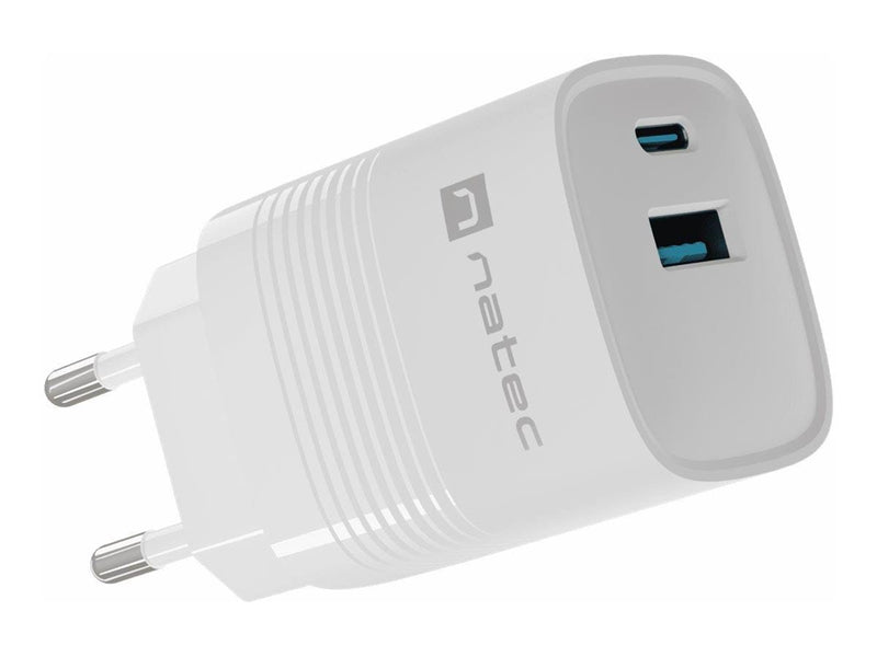 Natec Ribera power adapter - GaN - USB 24 pin USB-C - 30 Watt