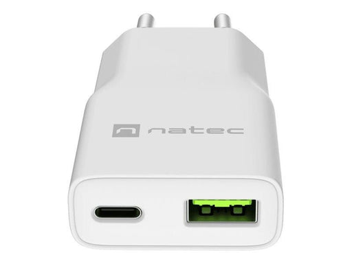 Natec Ribera power adapter - GaN slim - USB USB-C - 20 watt