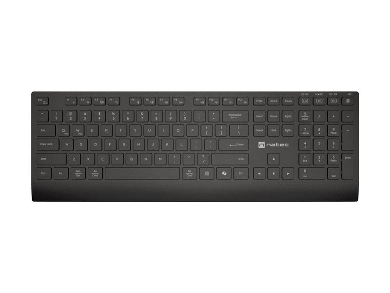 Natec Stingray 2 - keyboard and mouse set full size - QWERTY - US - black Input Device - Tastatur & Maus Set - Englisch (US) - Schwarz