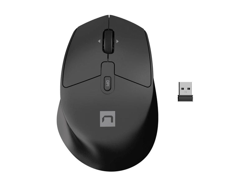 Natec Stingray 2 - keyboard and mouse set full size - QWERTY - US - black Input Device - Tastatur & Maus Set - Englisch (US) - Schwarz
