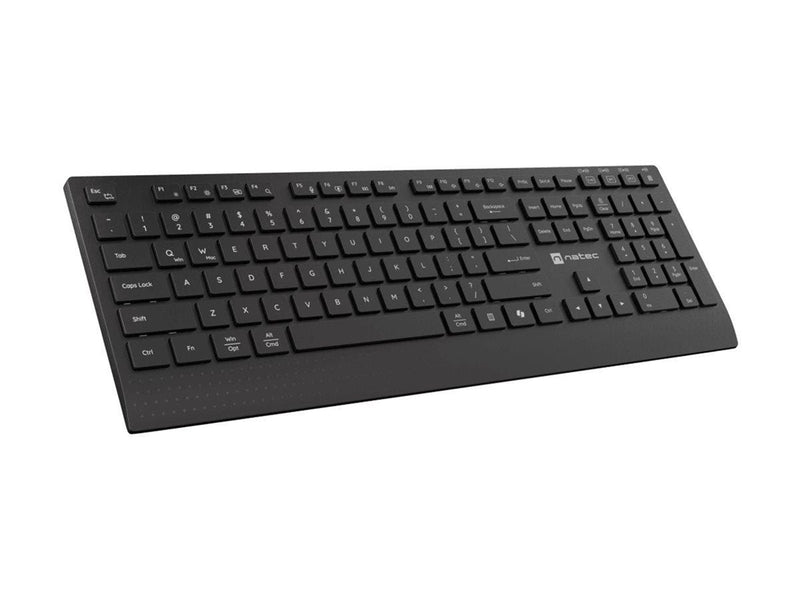 Natec Stingray 2 - keyboard and mouse set full size - QWERTY - US - black Input Device - Tastatur & Maus Set - Englisch (US) - Schwarz