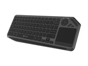 Natec TURBOT 2 - keyboard - 75% compact - with touchpad - QWERTY - US - black grey Input Device - Tastatur - 75% - Englisch (US) - Grau