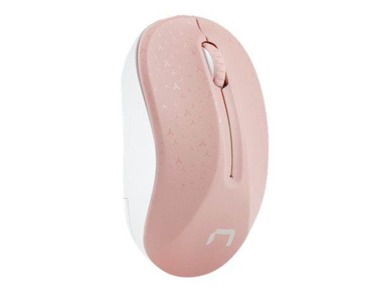 Natec Toucan - mouse - 2.4 GHz - white pink - Maus (Weiß)