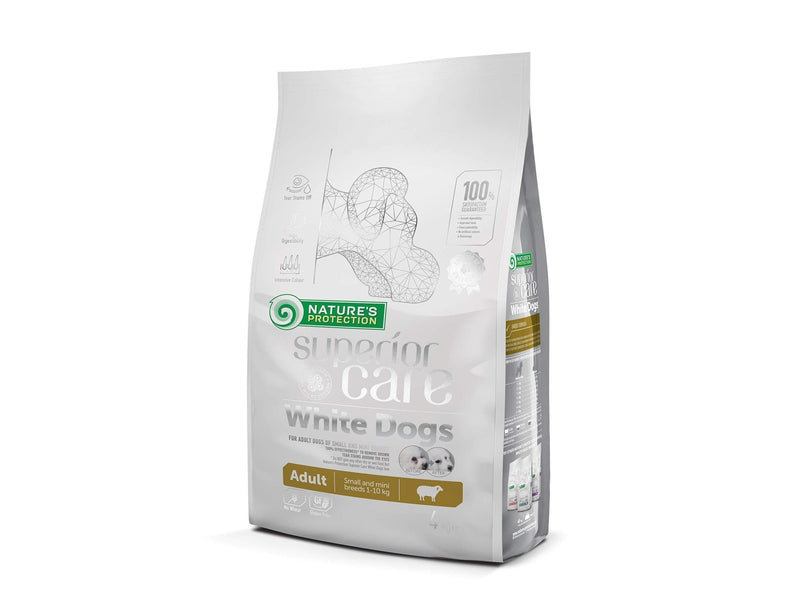 Nature's Protection Superior Care White Dogs Grain Free Adult Small Lamb - dry dog food - 4 kg