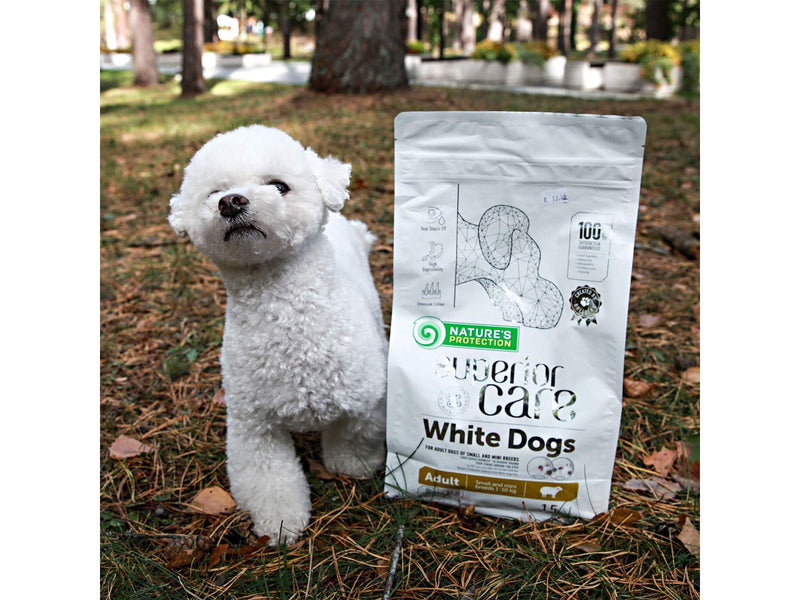 Nature's Protection Superior Care White Dogs Grain Free Adult Small Lamb - dry dog food - 4 kg