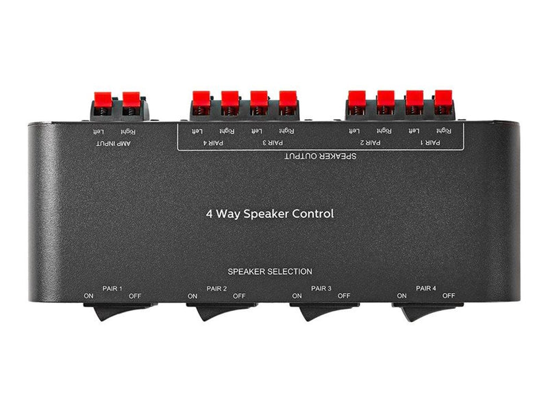Nedis 4-Way Speaker Control Box - audio switch - 4 ports
