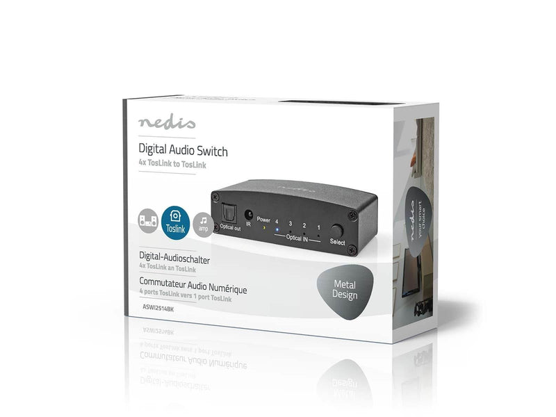 Nedis ASWI2514BK audio switch