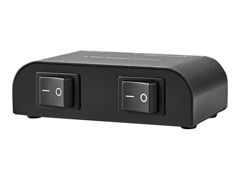 Nedis ASWI2602BK - audio switch - 2 ports