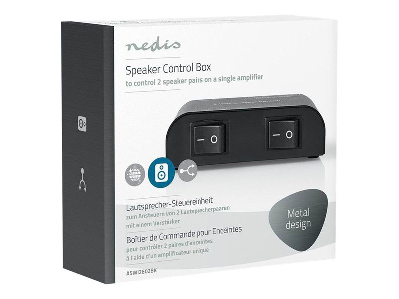 Nedis ASWI2602BK - audio switch - 2 ports