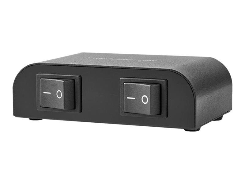 Nedis ASWI2612BK - audio switch - 2 ports