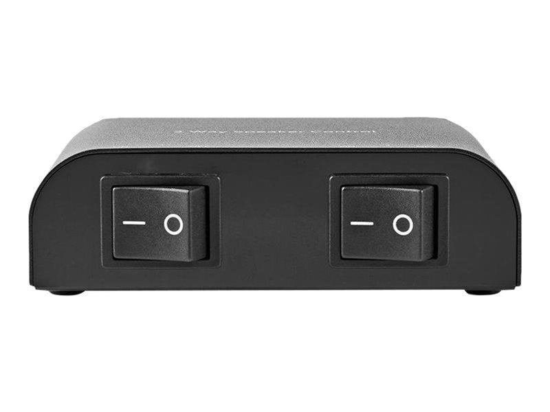Nedis ASWI2612BK - audio switch - 2 ports