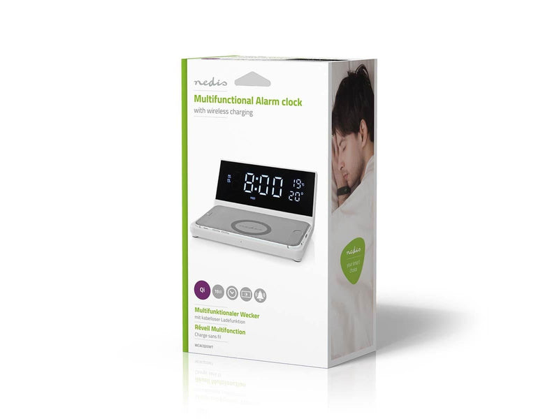 Nedis Alarm clock with wireless charging