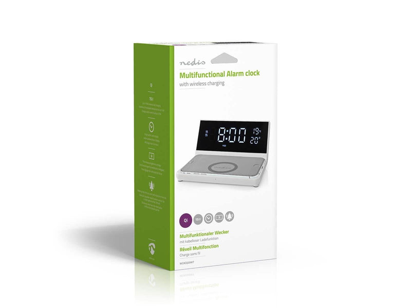 Nedis Alarm clock with wireless charging