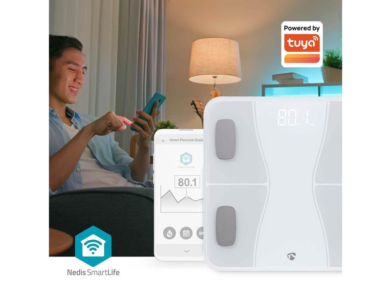 Nedis Analysewaage SmartLife Personal Scale | Bluetooth® | BMI / BMR