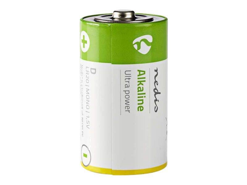 Nedis BAAKLR202BL battery - 2 x D - Alkaline